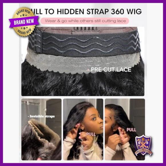 360 Glueless Lace Front Wig 22 Inch Human Hair Loose Body Wave HD Lace main image 6